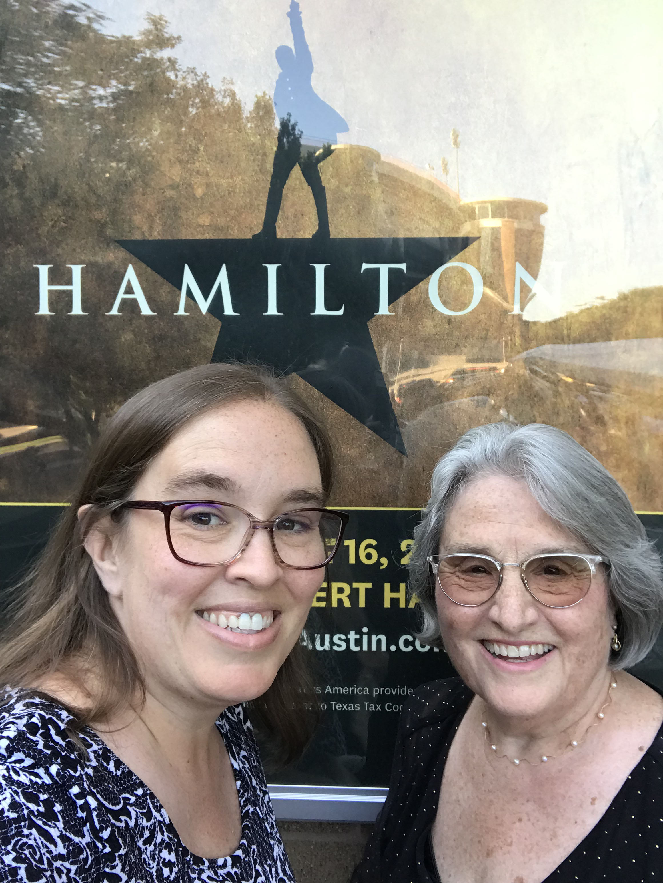 Jennette and Mom at Hamilton